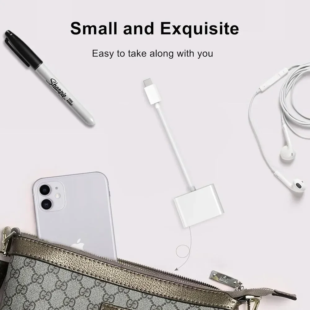 USB-C to HDMI Adapter 4K@60Hz - 100W PD Fast Charging - For iPhone 16/15 Mac